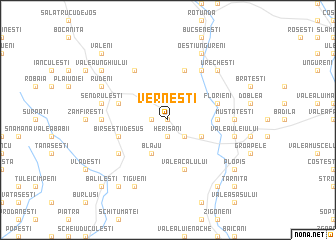 map of Verneşti