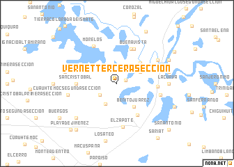 map of Vernet Tercera Sección