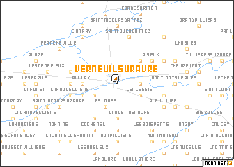 Verneuil-sur-Avre (France) map - nona.net