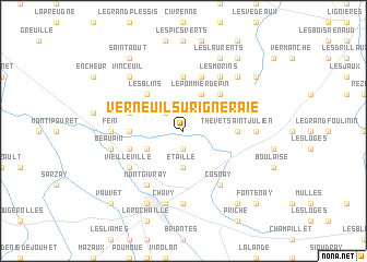 map of Verneuil-sur-Igneraie