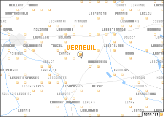 map of Verneuil