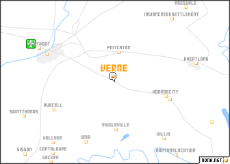 map of Verne