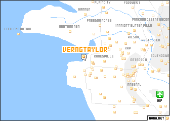 map of Vern G Taylor