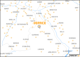 map of Vernicë