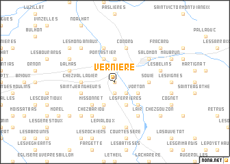 map of Vernière