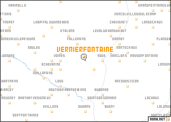 map of Vernierfontaine