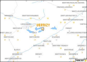 map of Vernizy