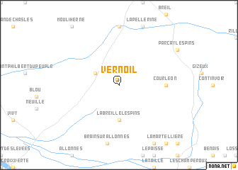 map of Vernoil