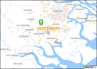 map of Vernonburg