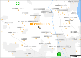 map of Vernon Hills