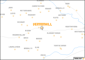 map of Vernon Hill