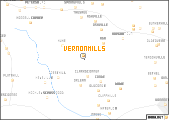 map of Vernon Mills