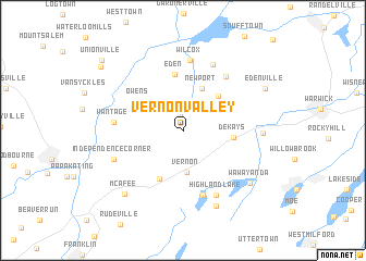 map of Vernon Valley