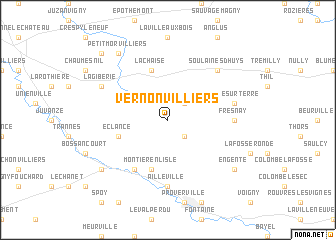 map of Vernonvilliers