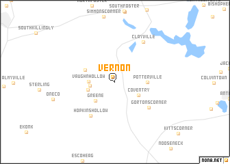 map of Vernon