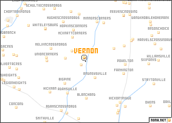 map of Vernon