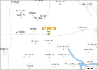 map of Vernon