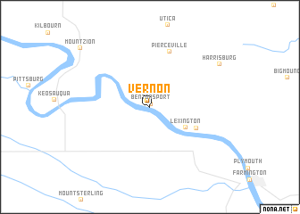 map of Vernon