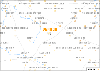 map of Vernon