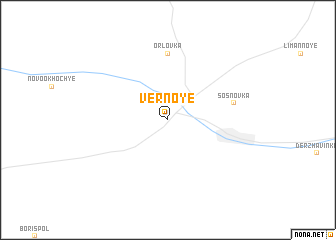 map of Vernoye
