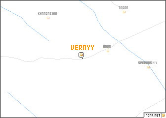 map of Vernyy