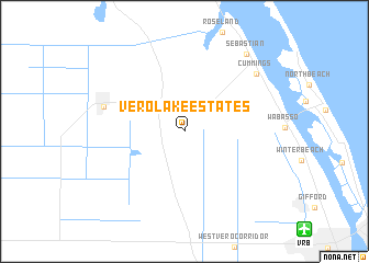 map of Vero Lake Estates