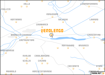 map of Verolengo