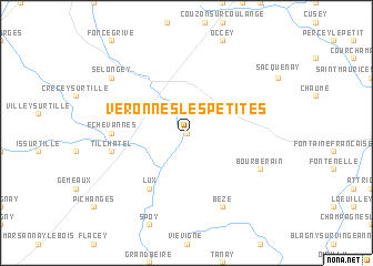 map of Véronnes-les-Petites