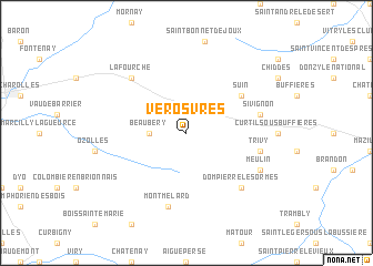 map of Vérosvres