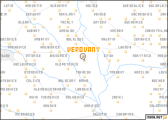 map of Věrovany