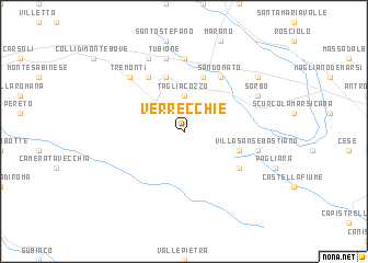 map of Verrecchie