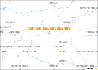 map of Verreries-de-Moussans