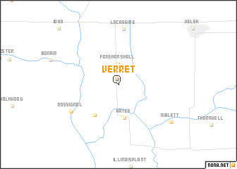 map of Verret