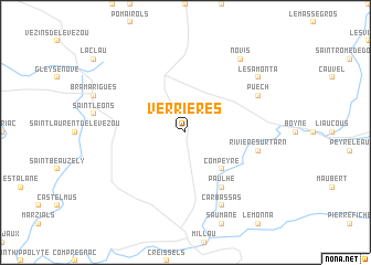 map of Verrières