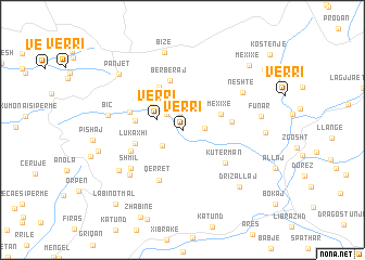 map of Vërri