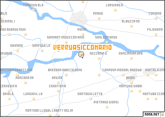 map of Verrua Siccomario