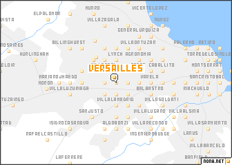 map of Versailles