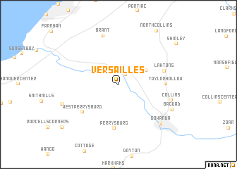 map of Versailles