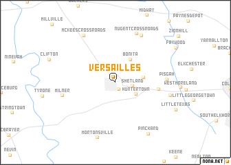 map of Versailles