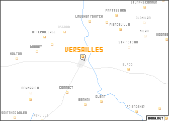 map of Versailles