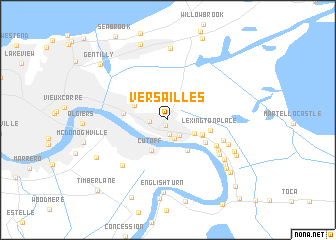 map of Versailles