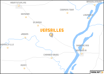 map of Versailles