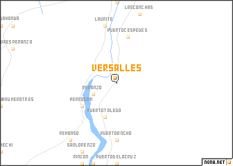 map of Versalles