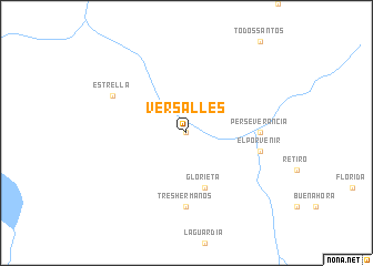 map of Versalles