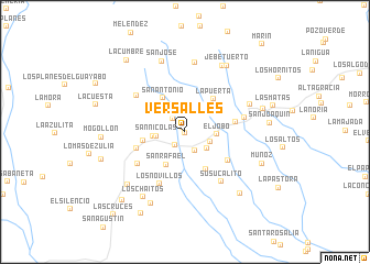 map of Versalles