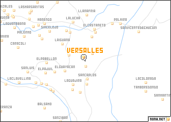 map of Versalles