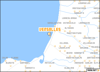 map of Versalles