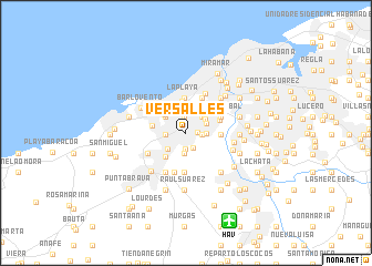 map of Versalles