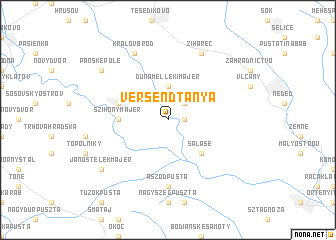 map of Versendtanya