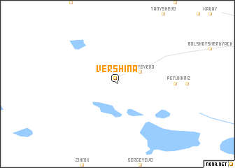 map of Vershina